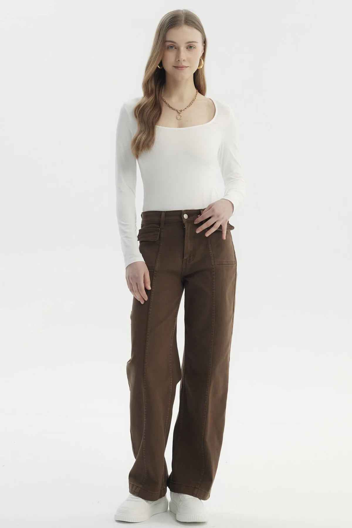 Polera Mujer Ajustado Crudo - Image 4