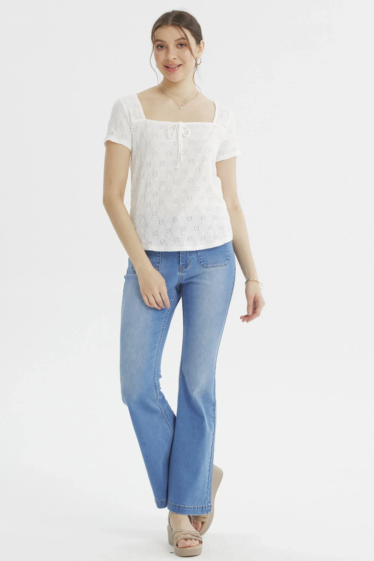 Polera Mujer Ajustado Crudo - Image 4