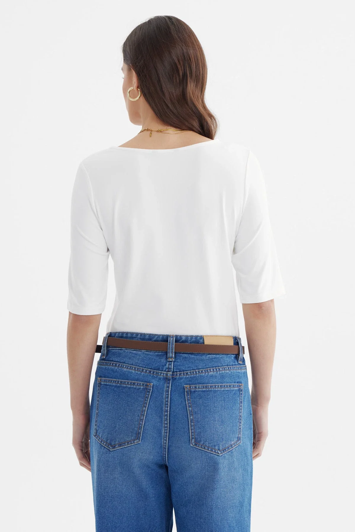Polera Mujer Ajustado Crudo - Image 3