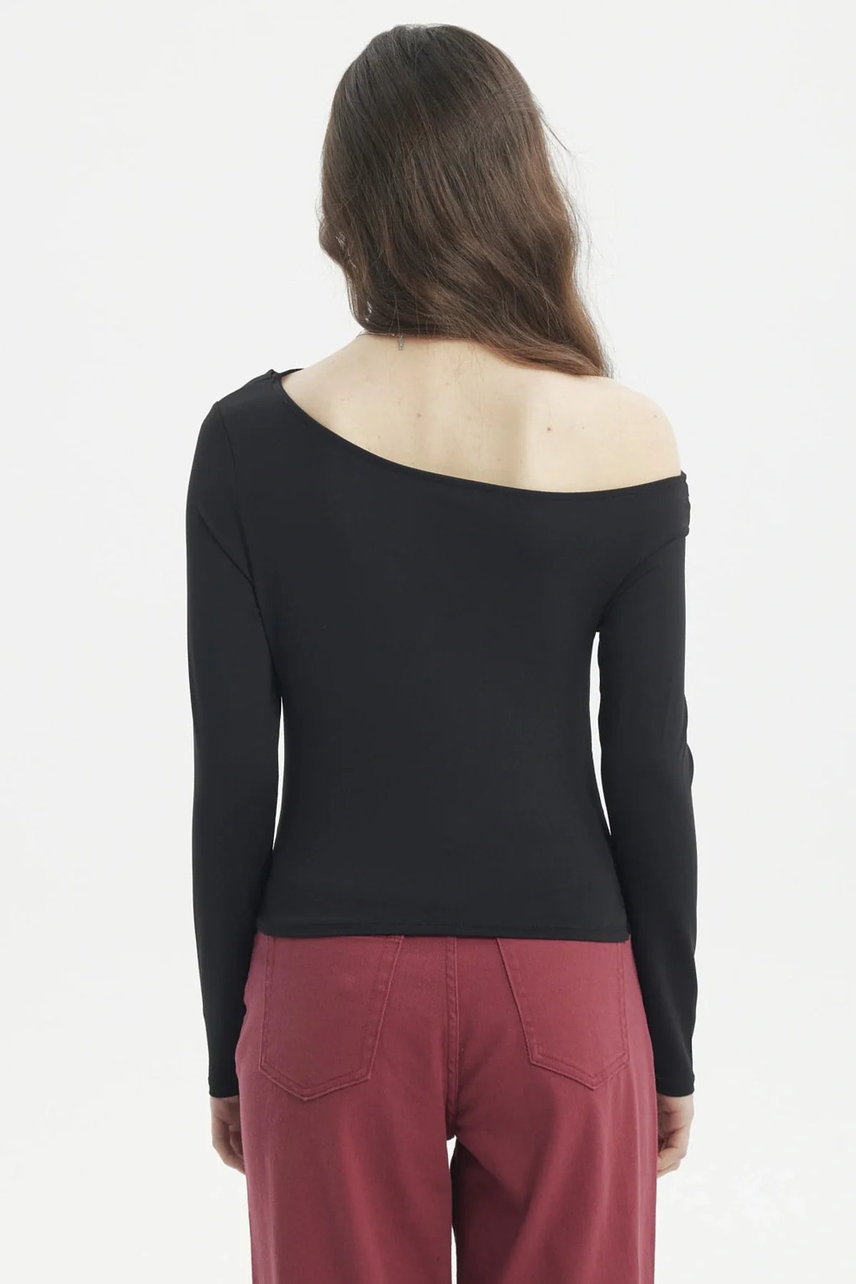 Polera Mujer Ajustado Negro - Image 3