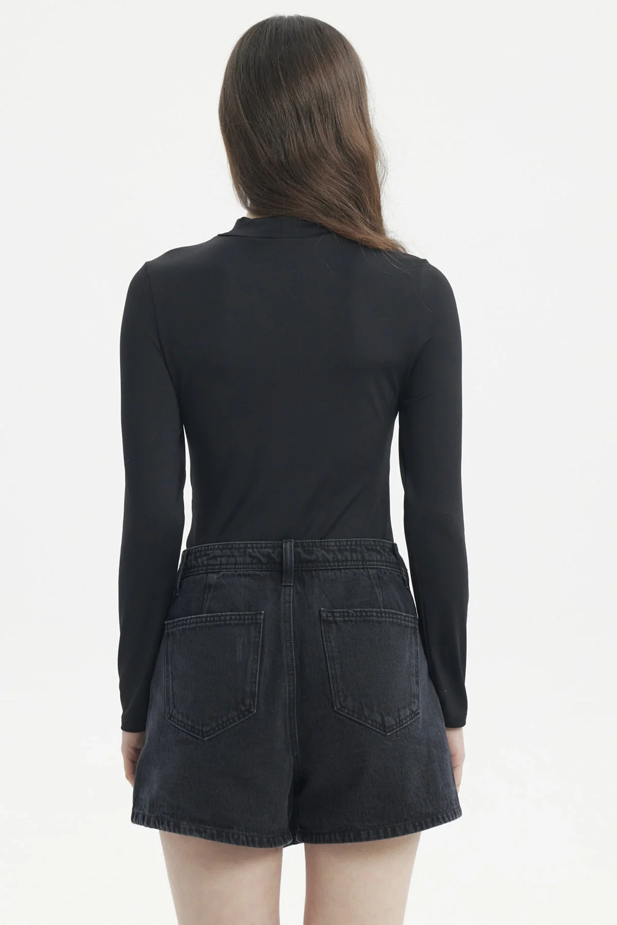 Polera Mujer Ajustado Negro - Image 3