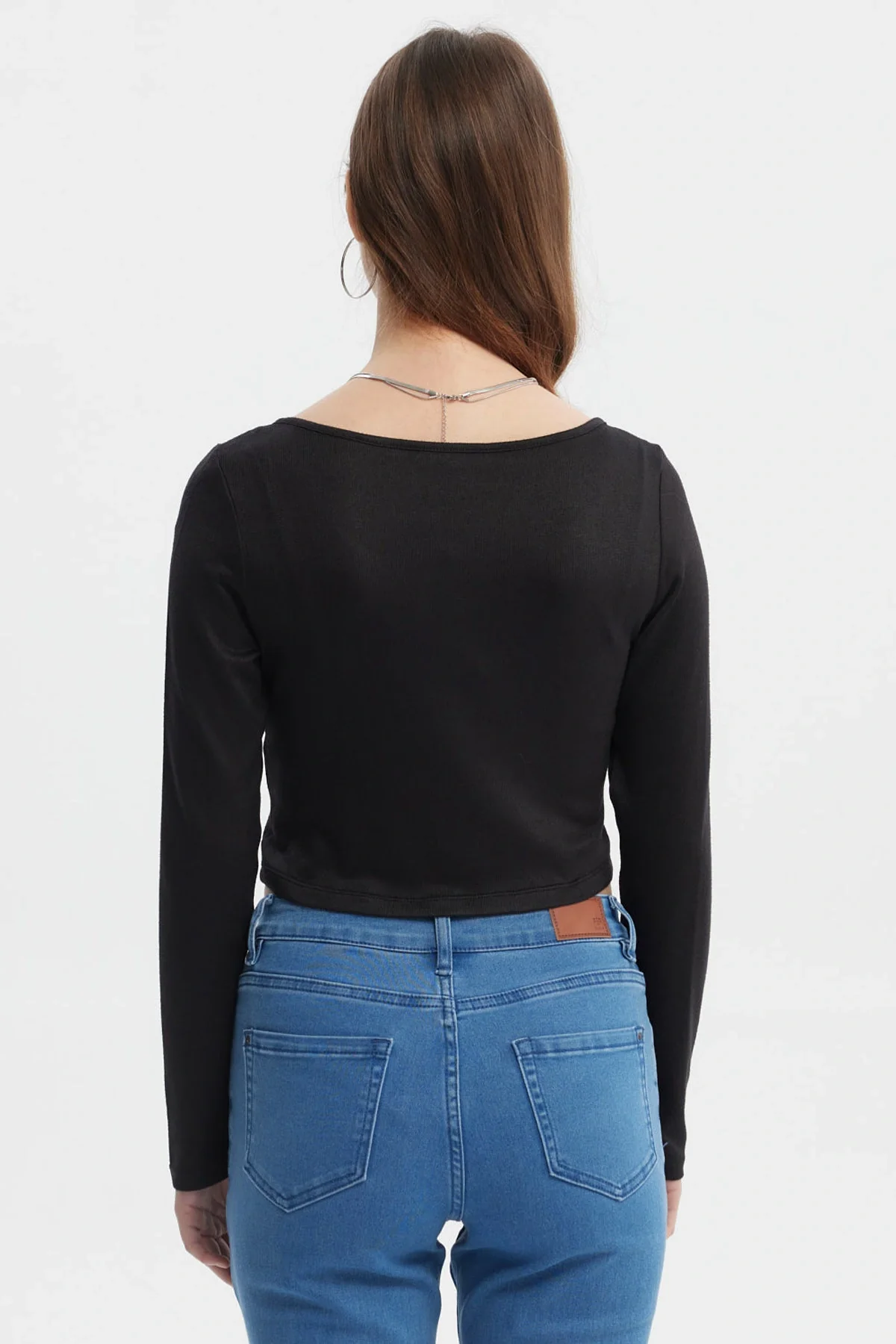 Polera Mujer Ajustado Negro - Image 3