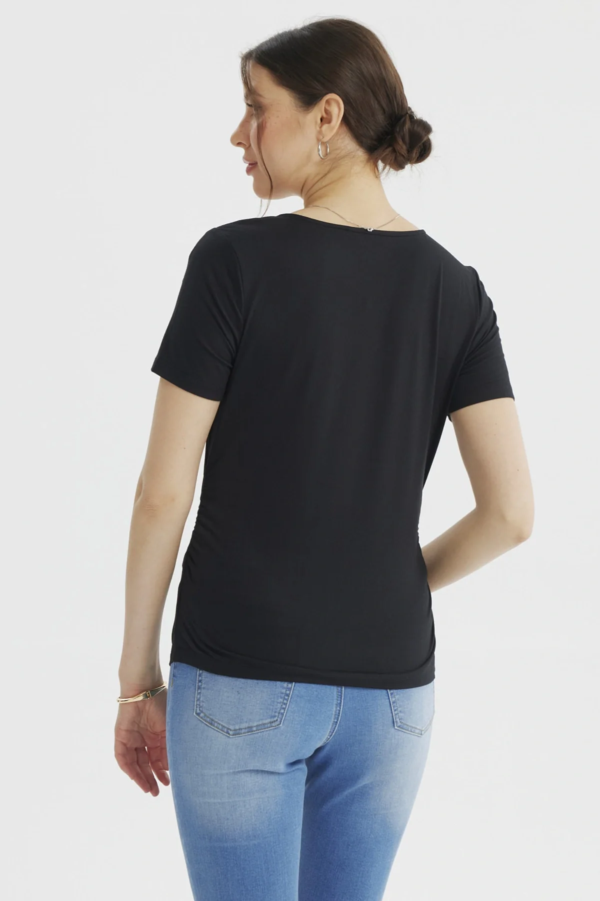 Polera Mujer Ajustado Negro - Image 3