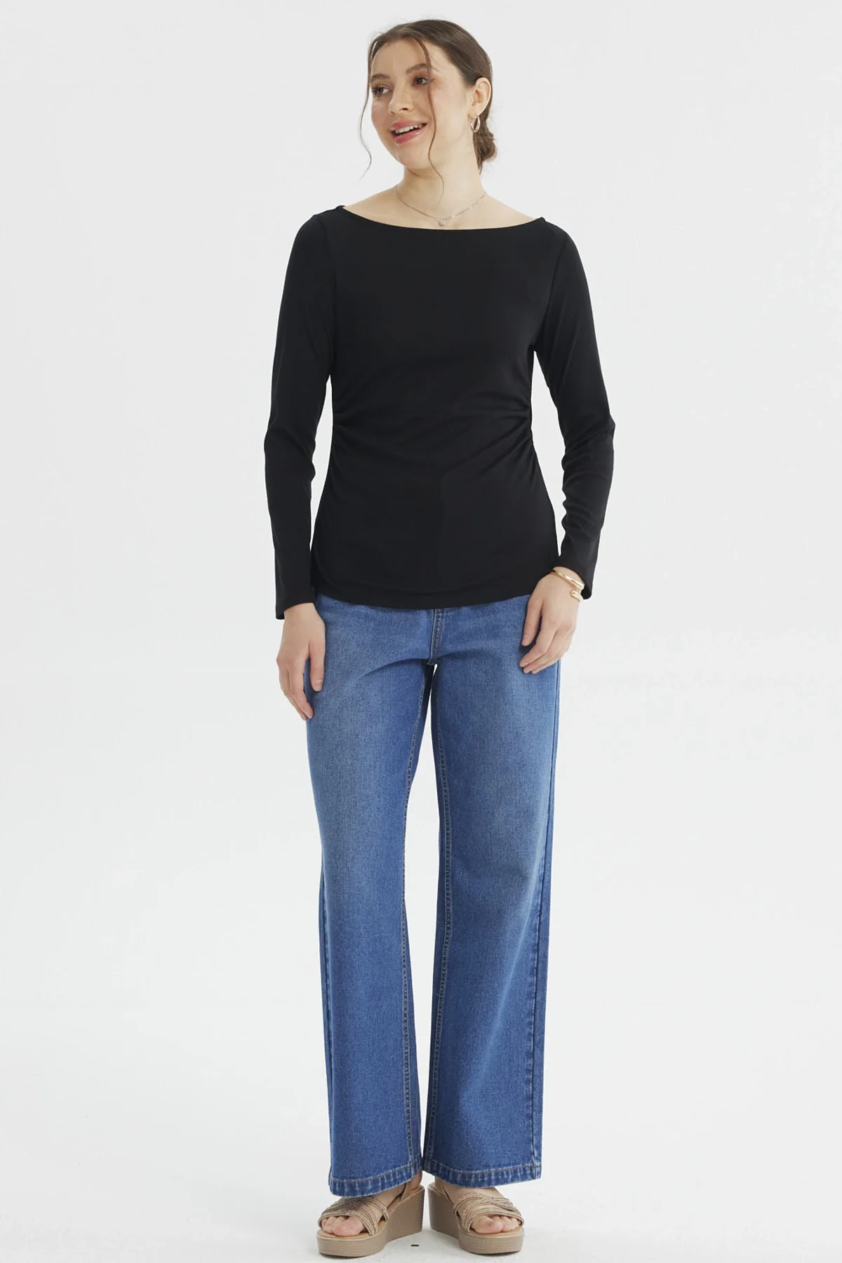 Polera Mujer Ajustado Negro - Image 4