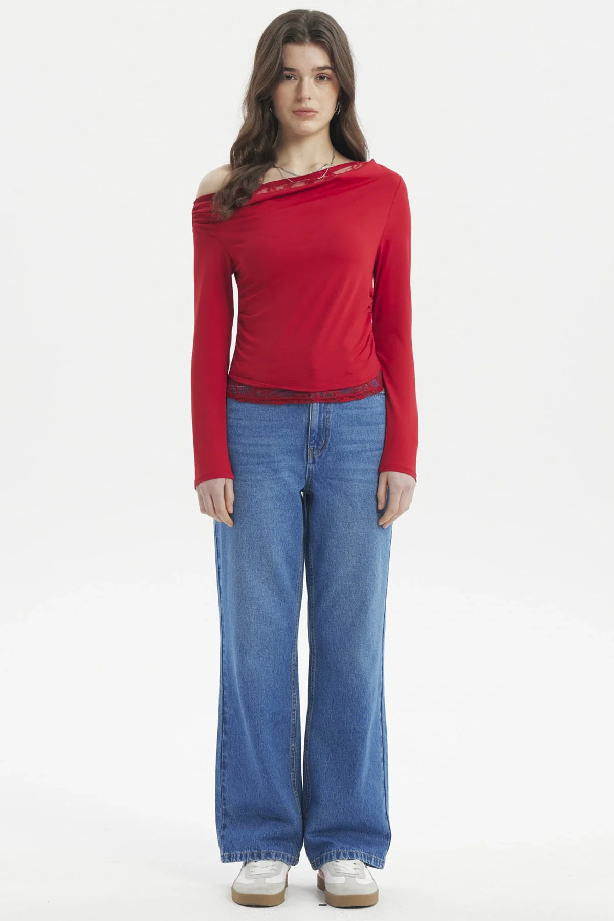 Polera Mujer Ajustado Rojo - Image 4