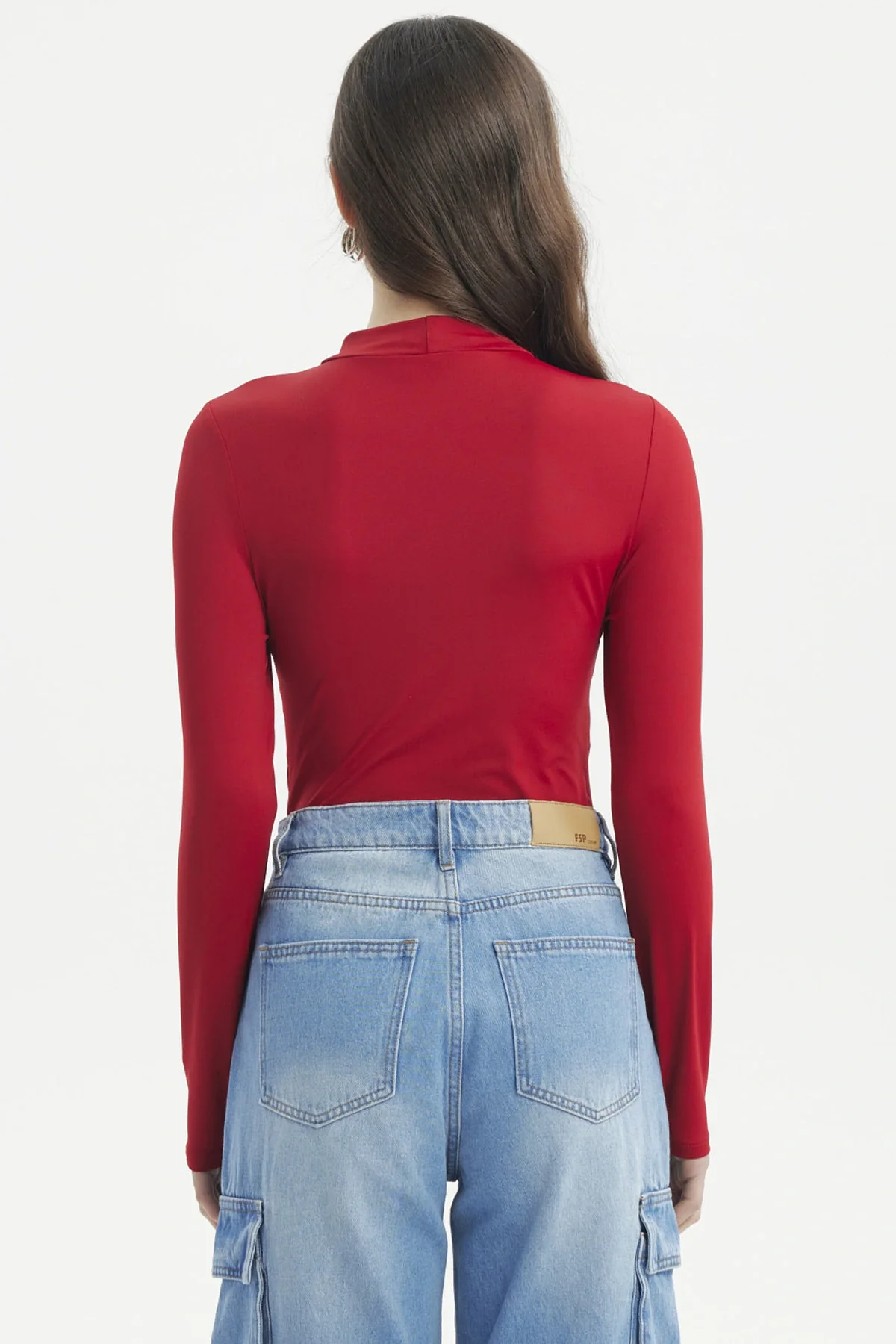 Polera Mujer Ajustado Rojo - Image 3