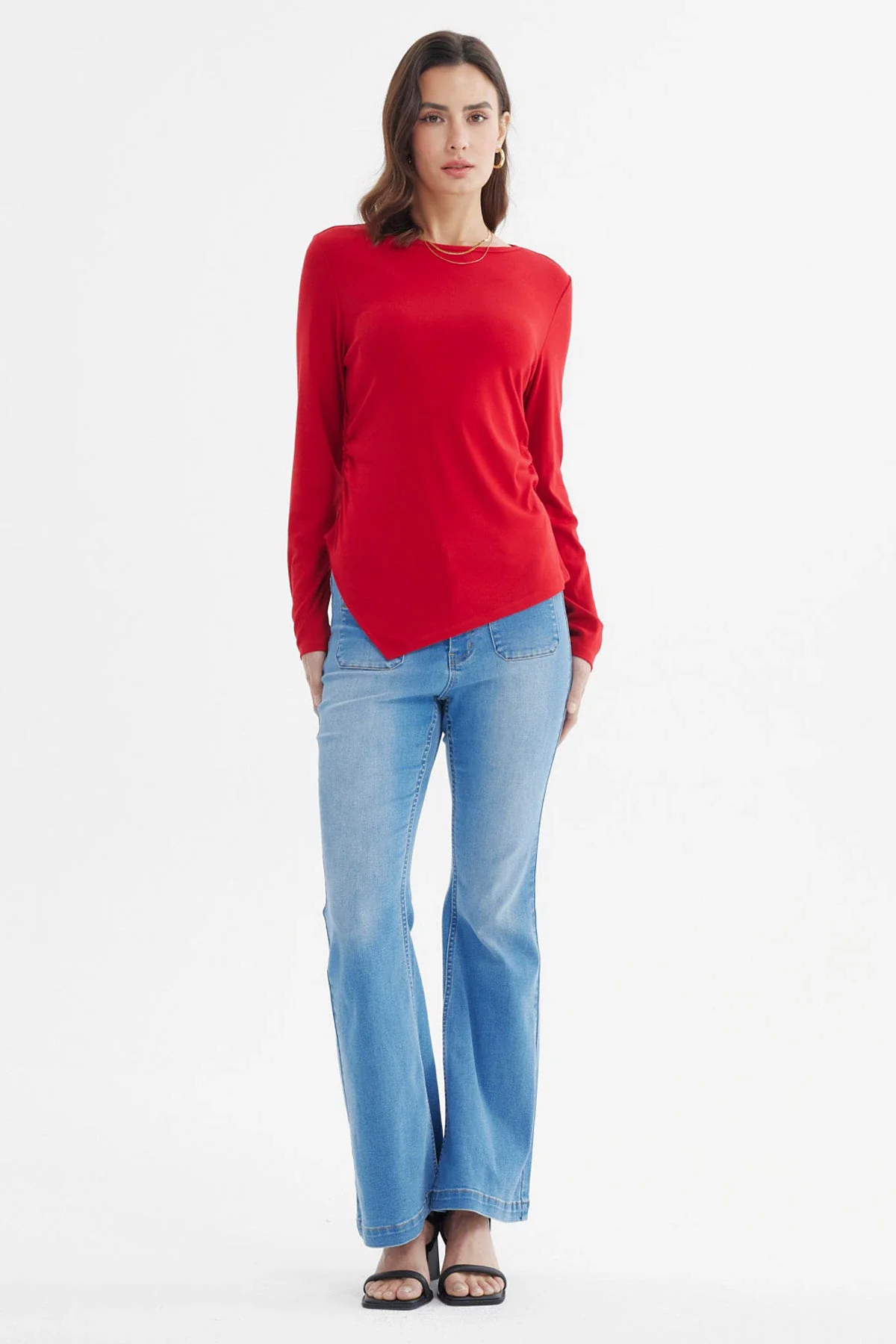 Polera Mujer Ajustado Rojo - Image 4