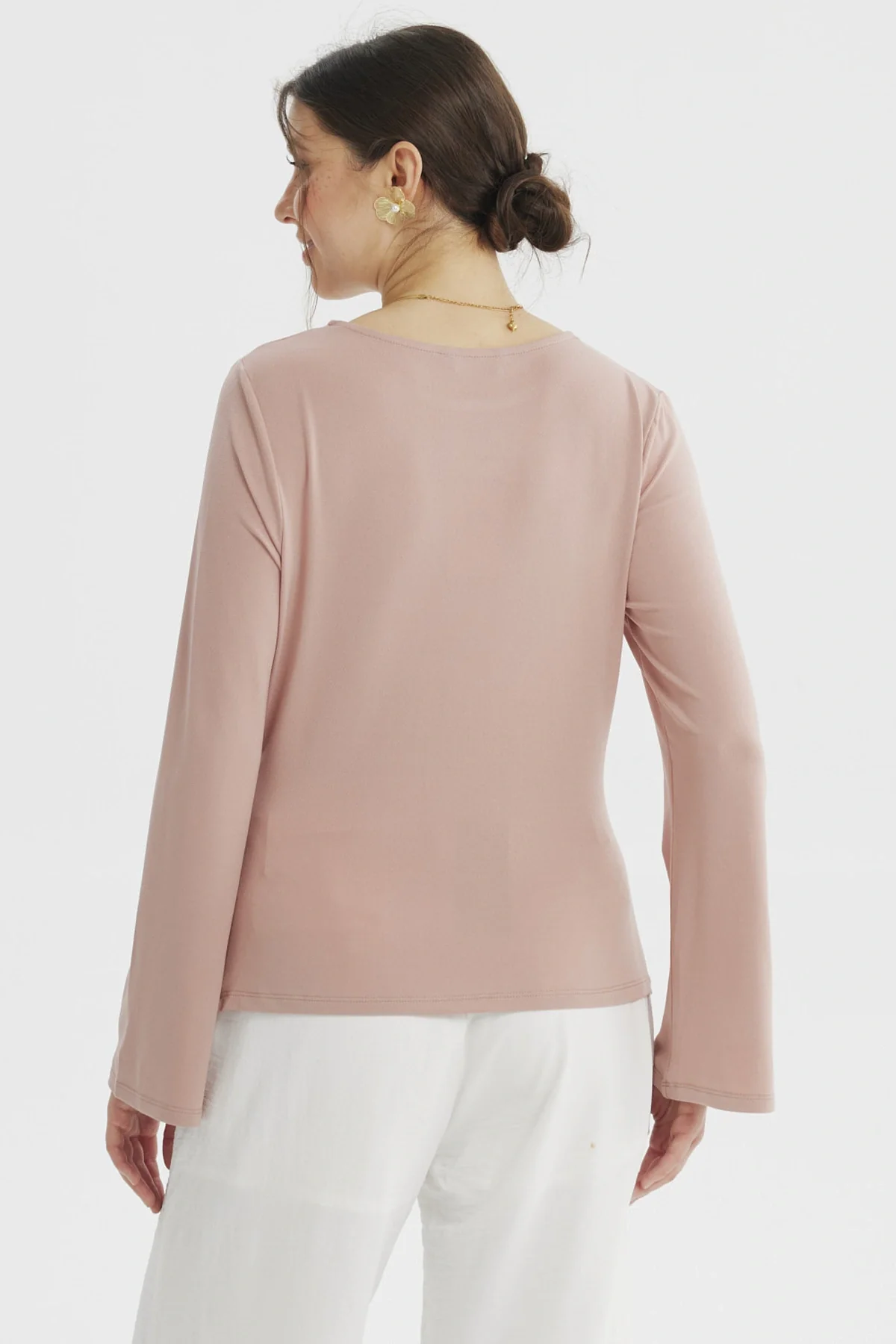 Polera Mujer Ajustado Rosado - Image 3