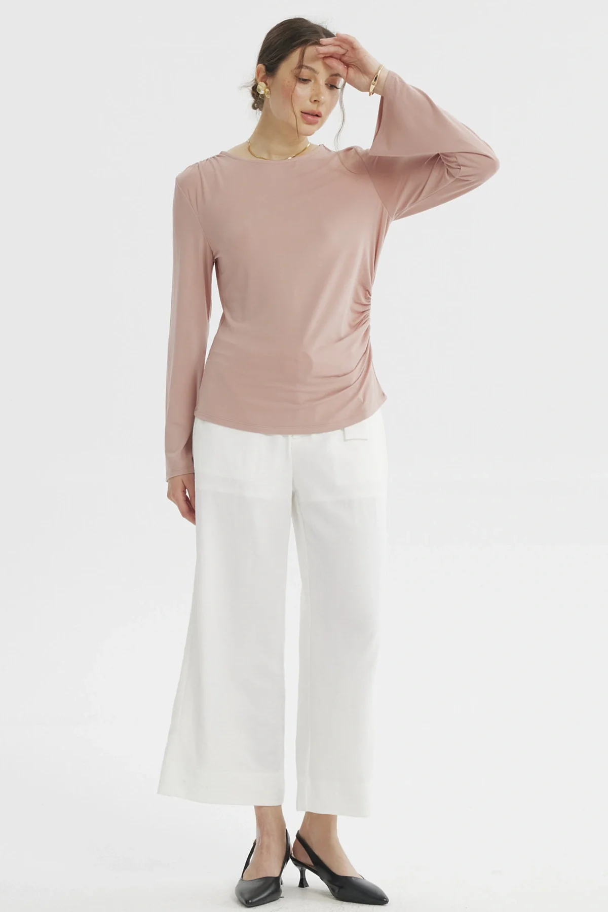 Polera Mujer Ajustado Rosado - Image 4