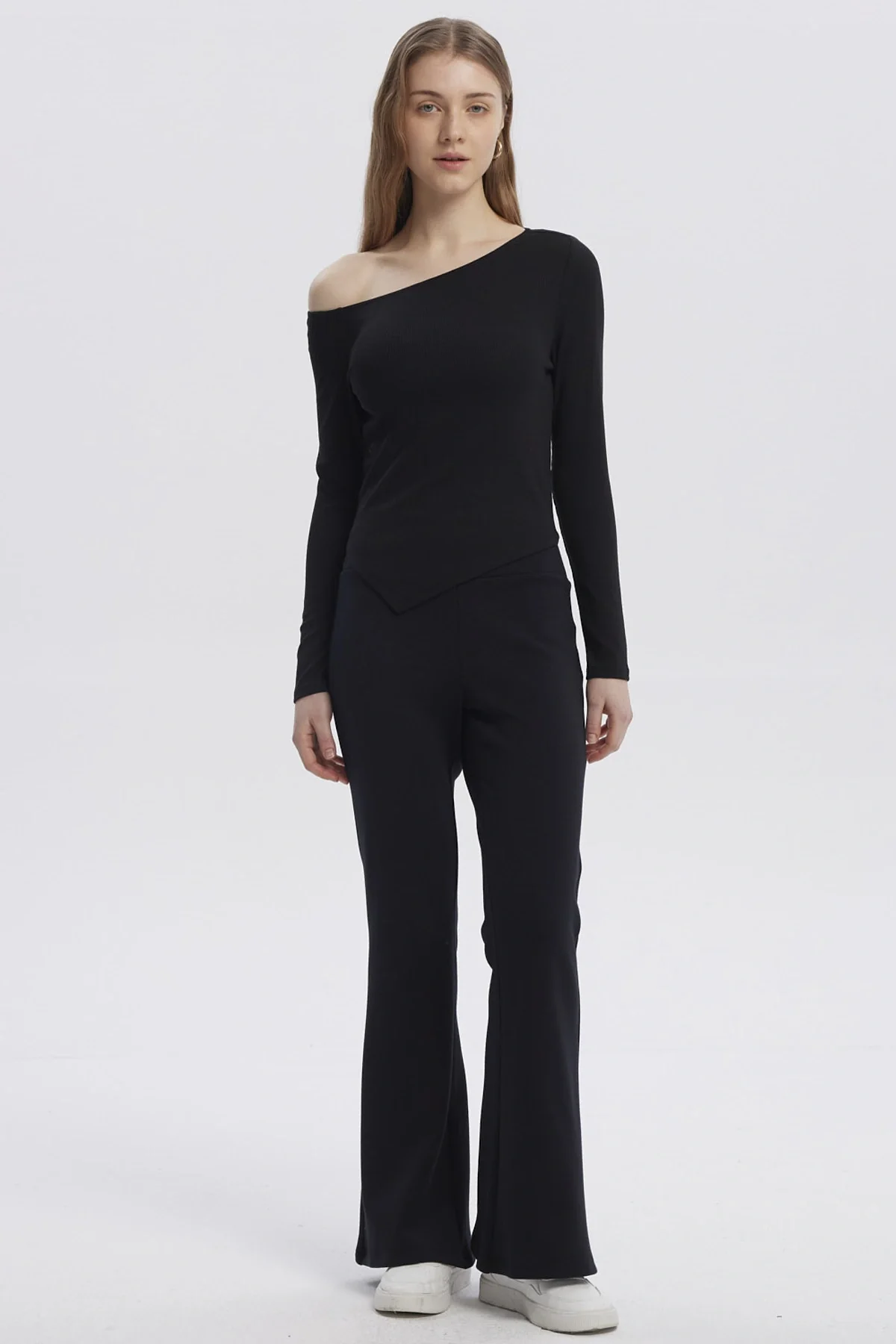 Polera Mujer Asimétrica Negro - Image 4