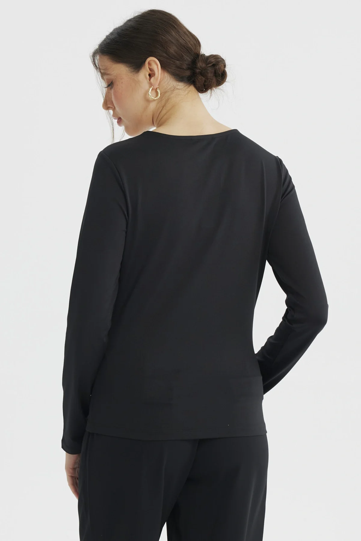 Polera Mujer Asimétrico Negro - Image 3