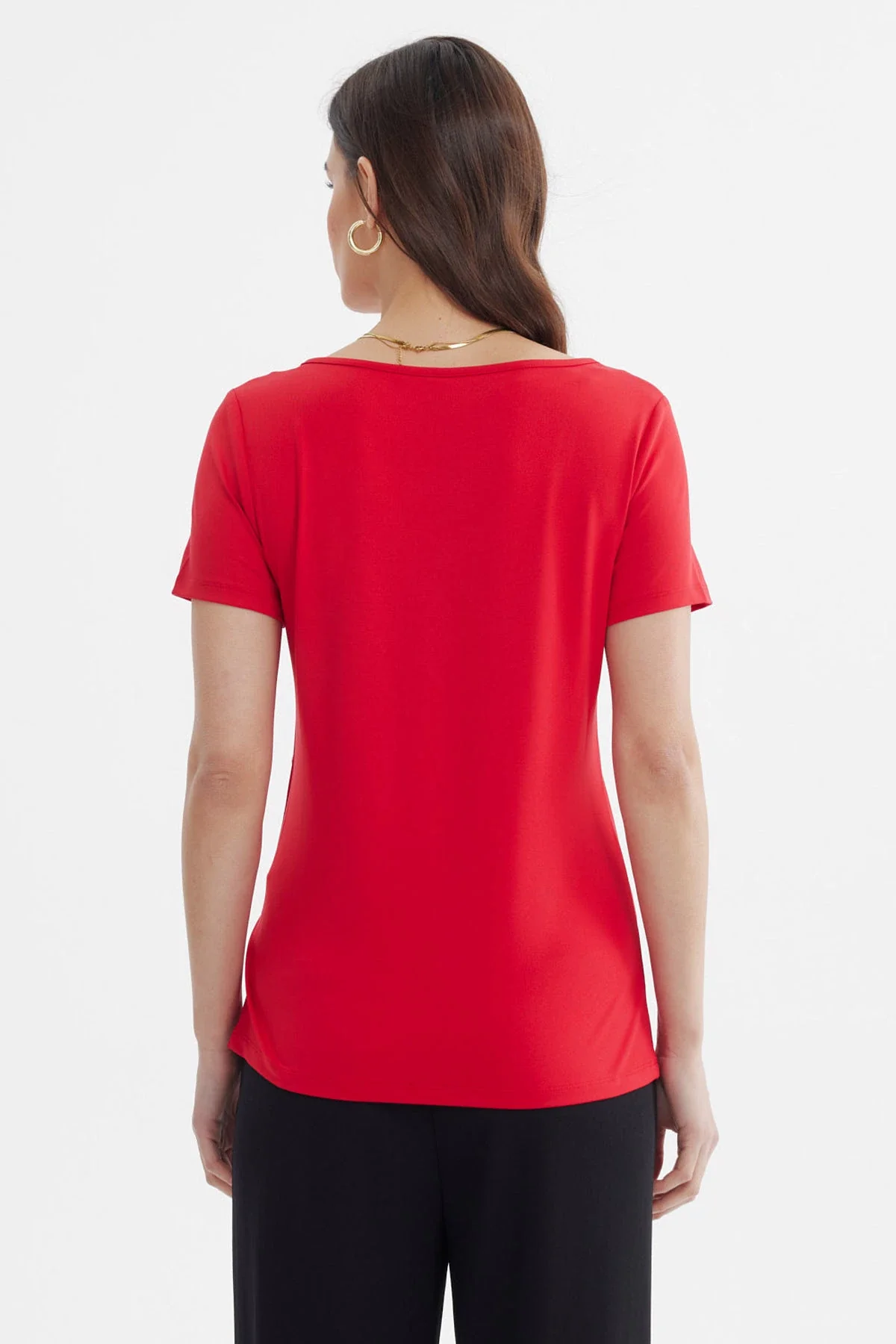 Polera Mujer Asimétrico Rojo - Image 3