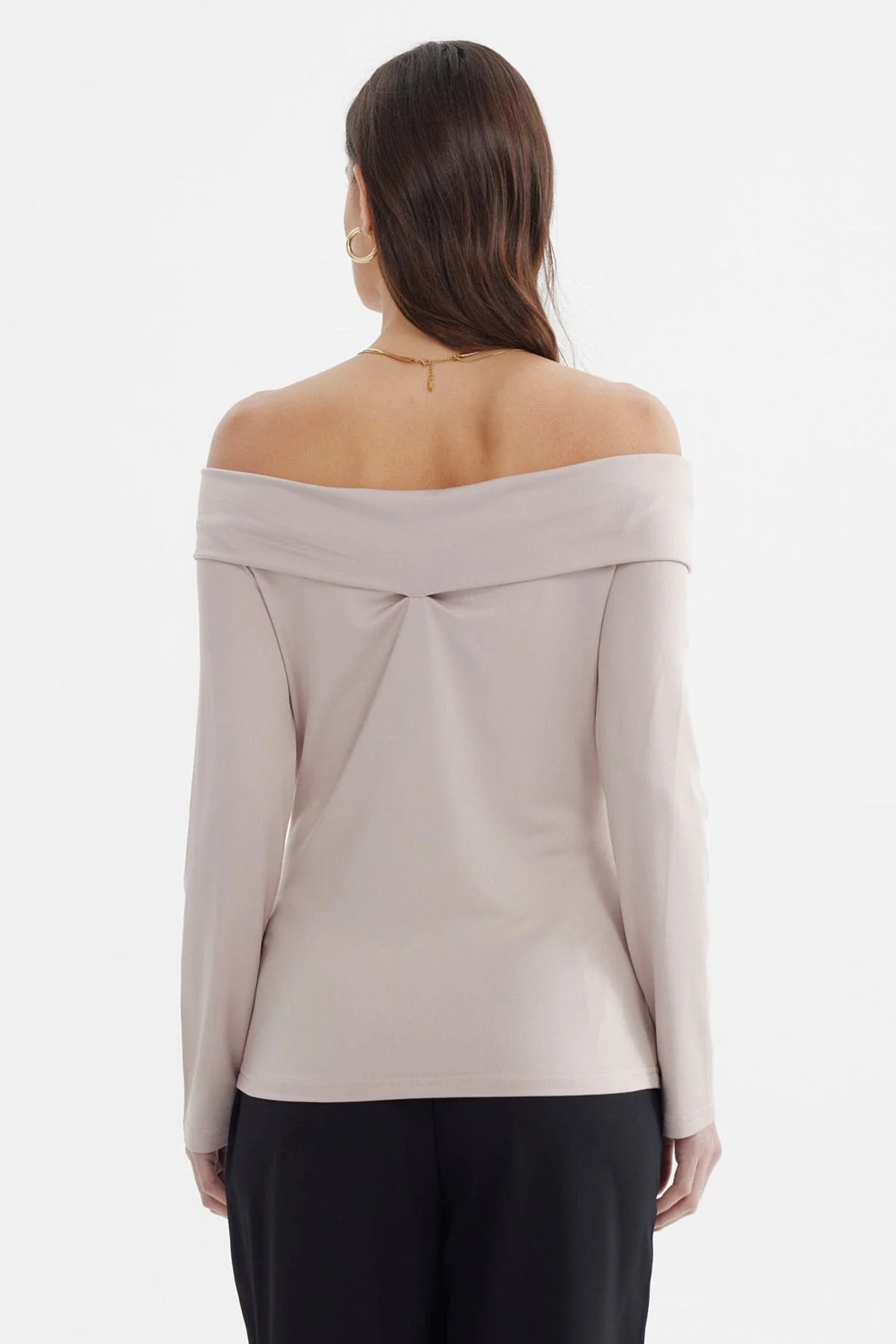 Polera Mujer Bardot Beige - Image 3