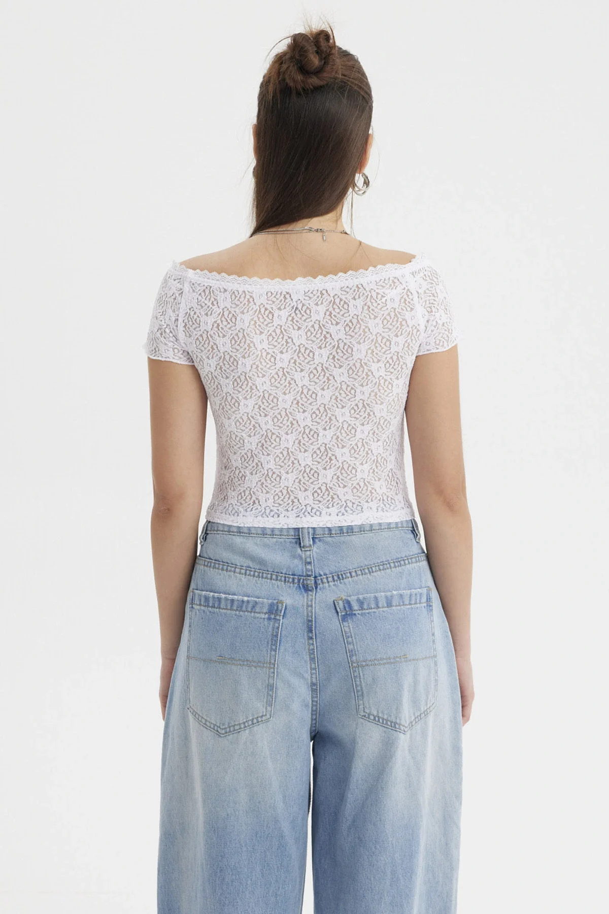 Polera Mujer Bardot Blanco - Image 3