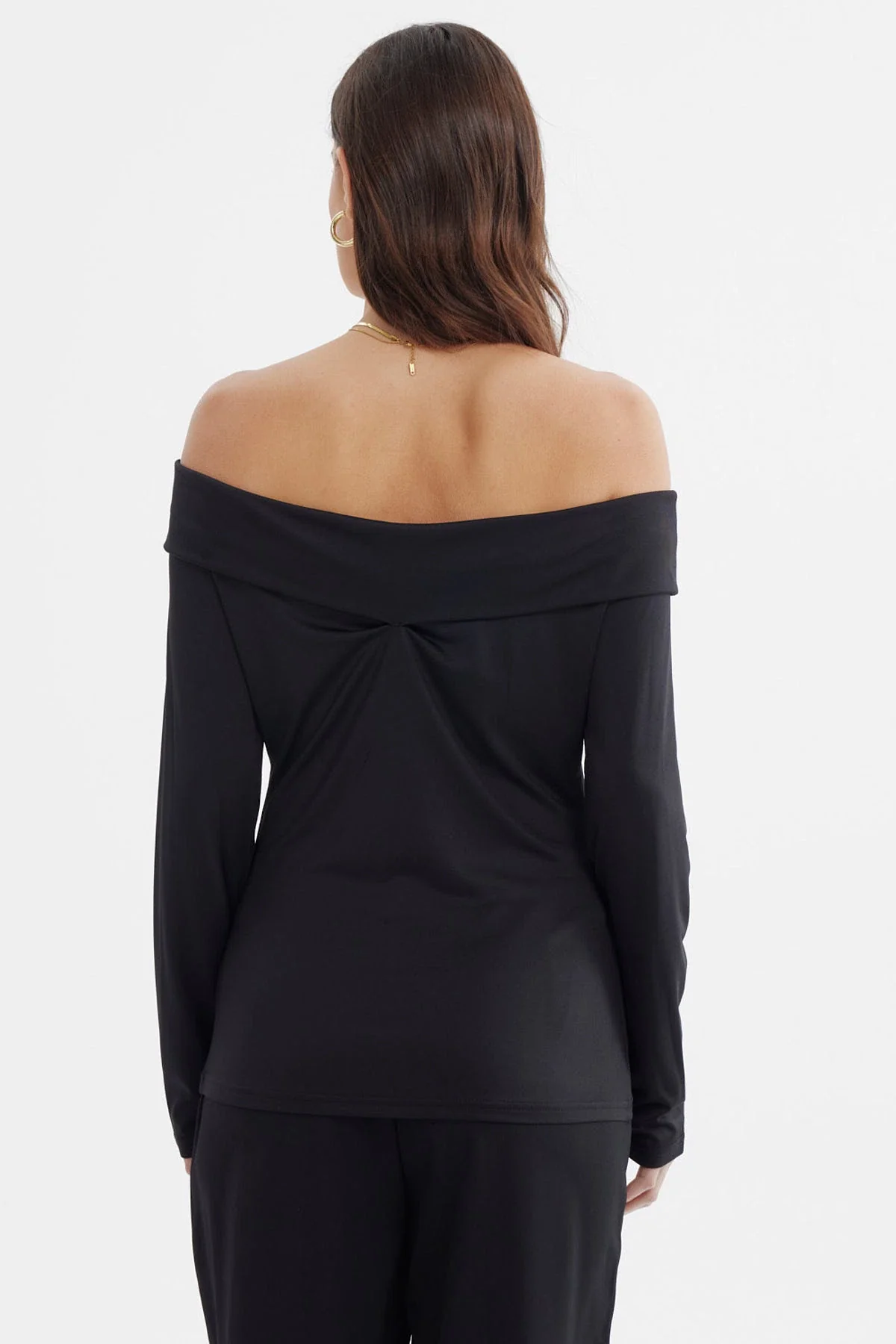 Polera Mujer Bardot Negro - Image 3