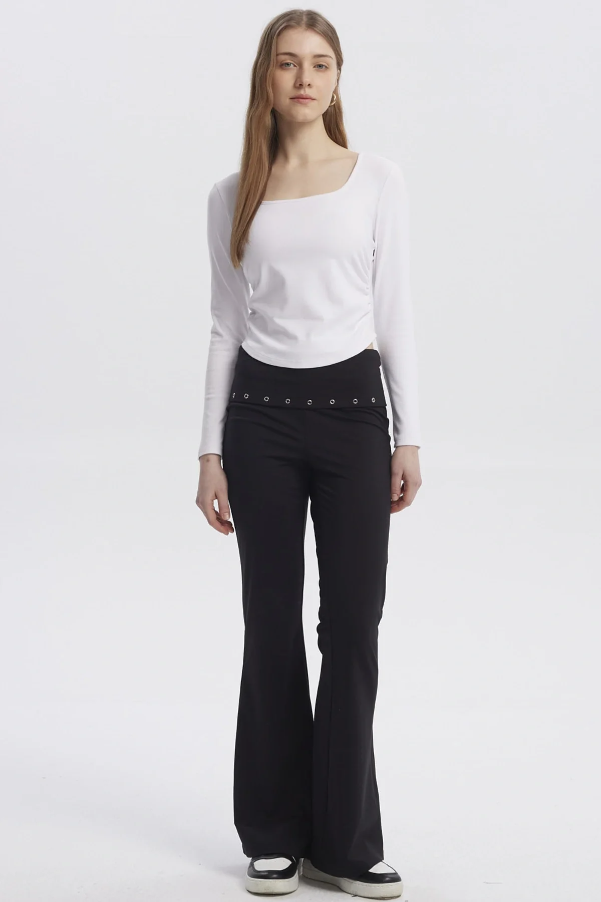 Polera Mujer Basic Blanco - Image 4