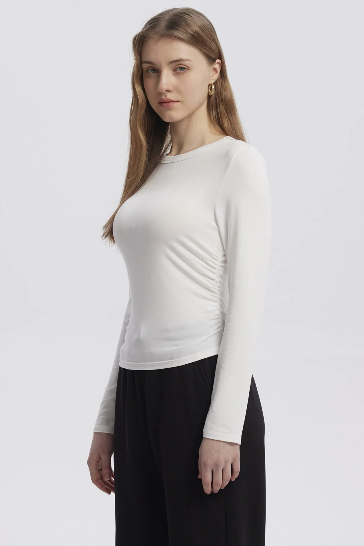 Polera Mujer Basic Crudo - Image 2