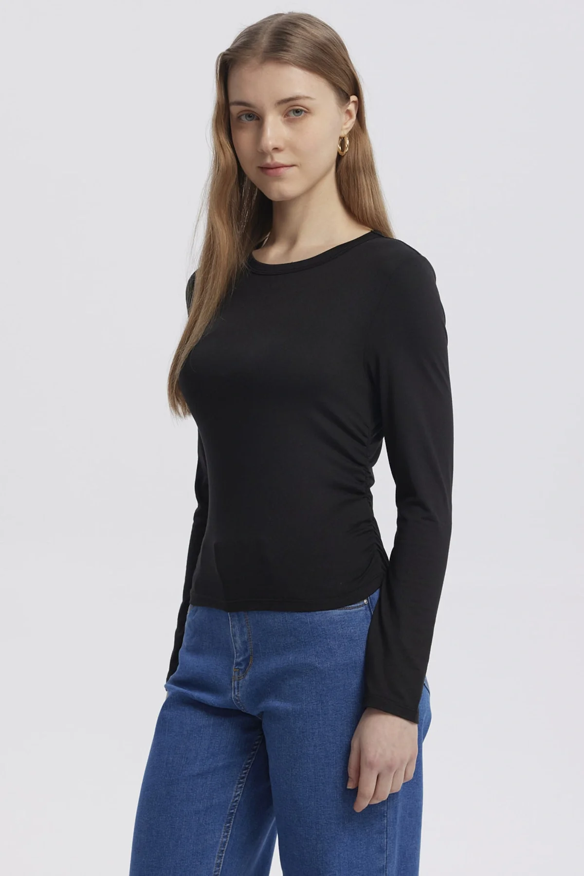 Polera Mujer Basic Negro - Image 2