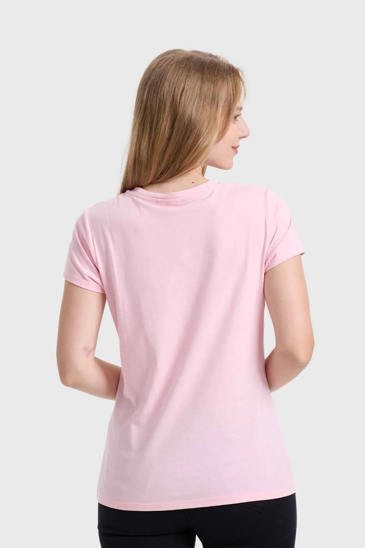 Polera Mujer Básica Print Rosado - Image 3
