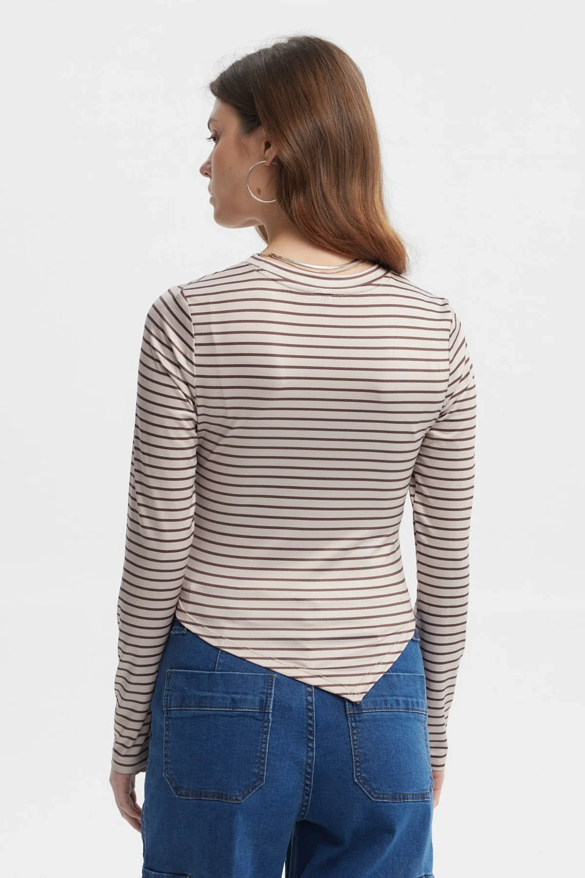 Polera Mujer Basta En Punta Beige - Image 3