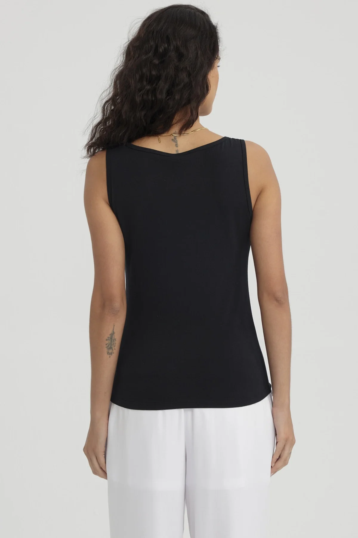 Polera Mujer Bipack Lisa Blanco / Negro - Image 6