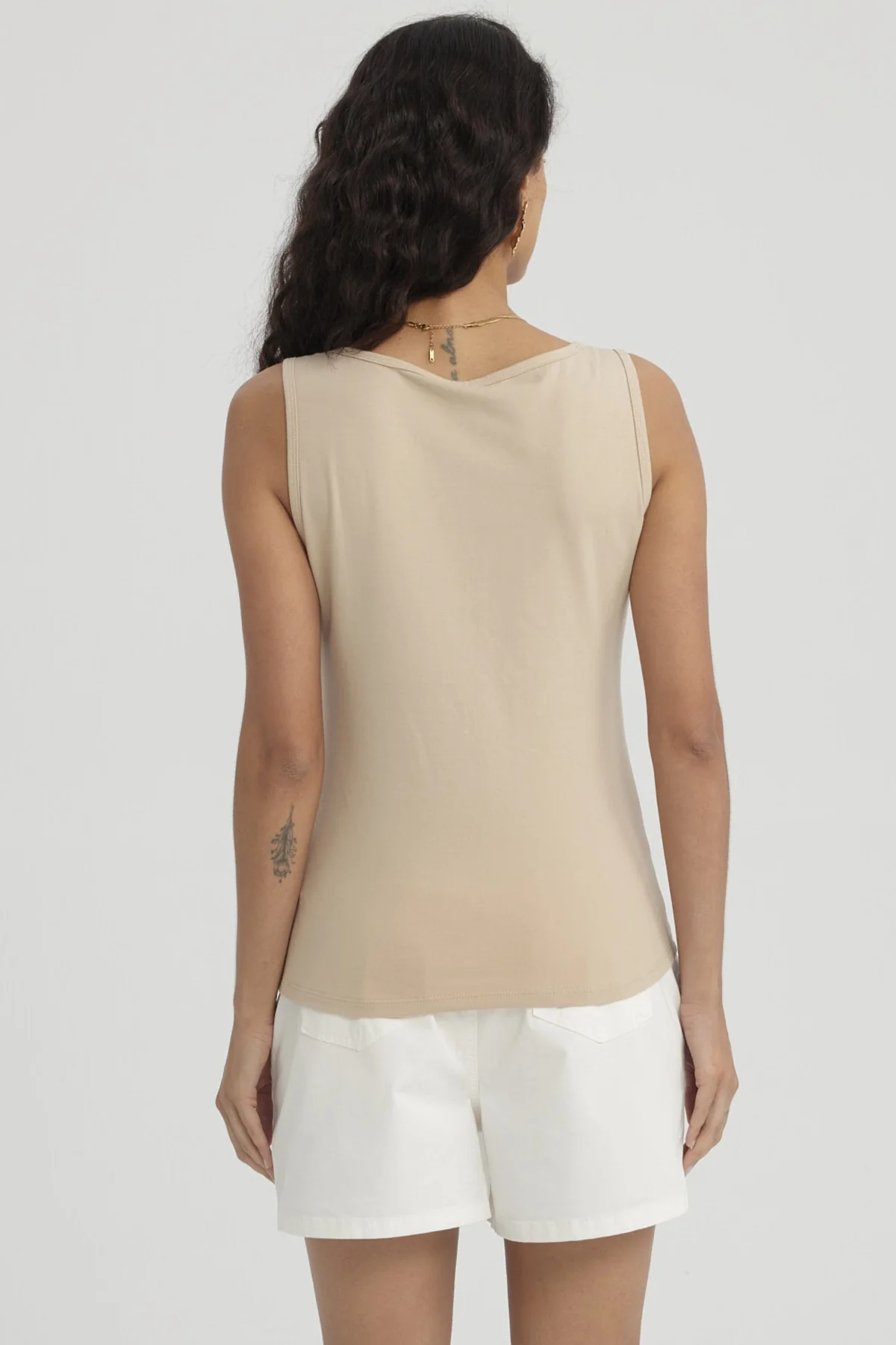 Polera Mujer Bipack Lisa Crudo - Image 6