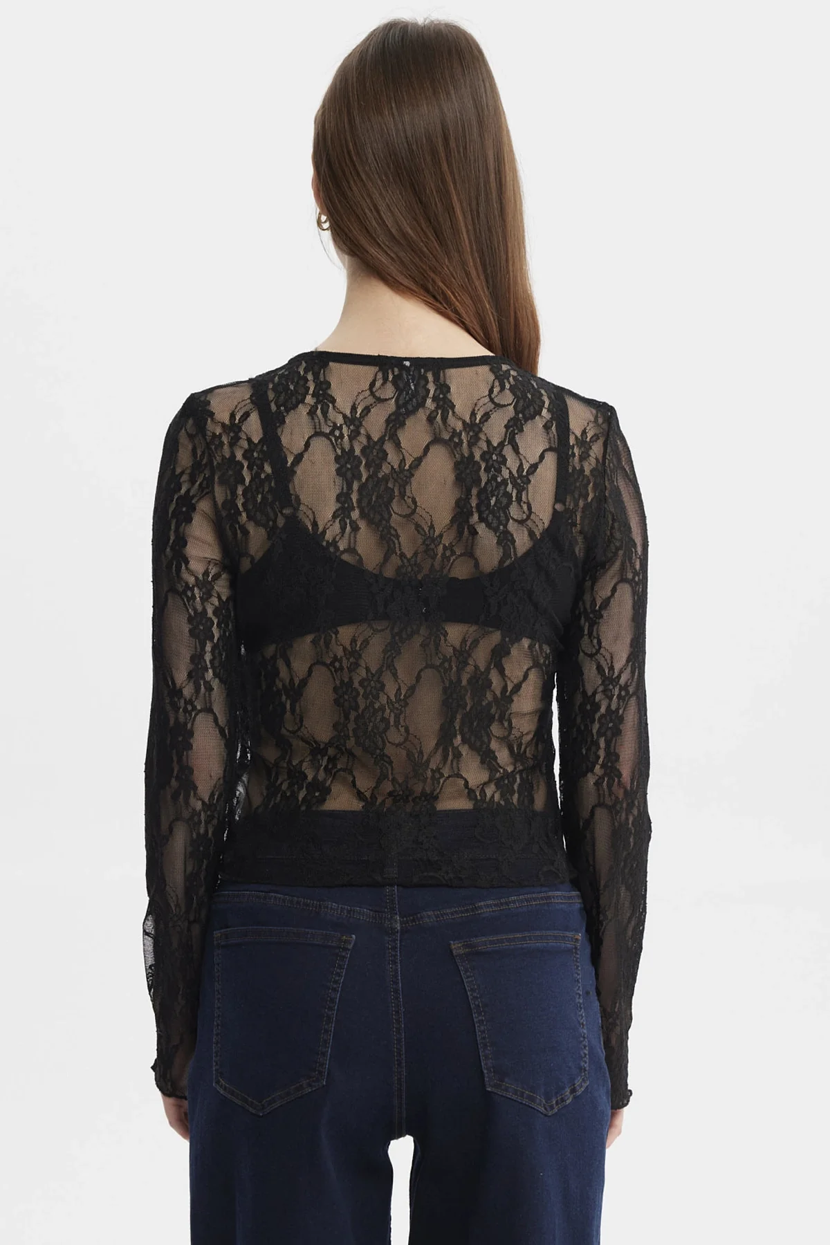 Polera Mujer Botones Negro - Image 3