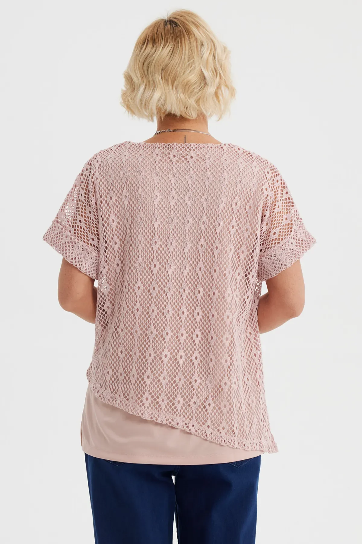 Polera Mujer Calada Rosado - Image 3