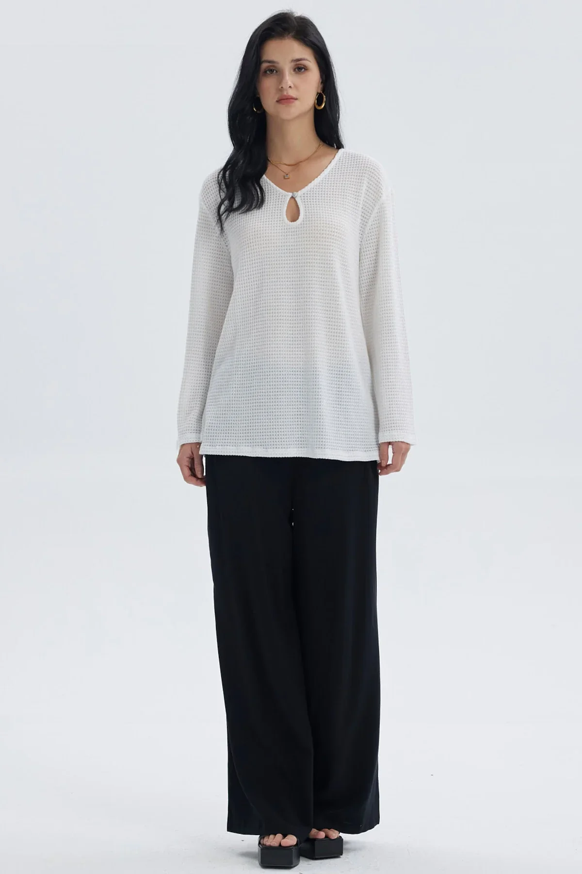 Polera Mujer Calada Salida De Baño Crudo - Image 4