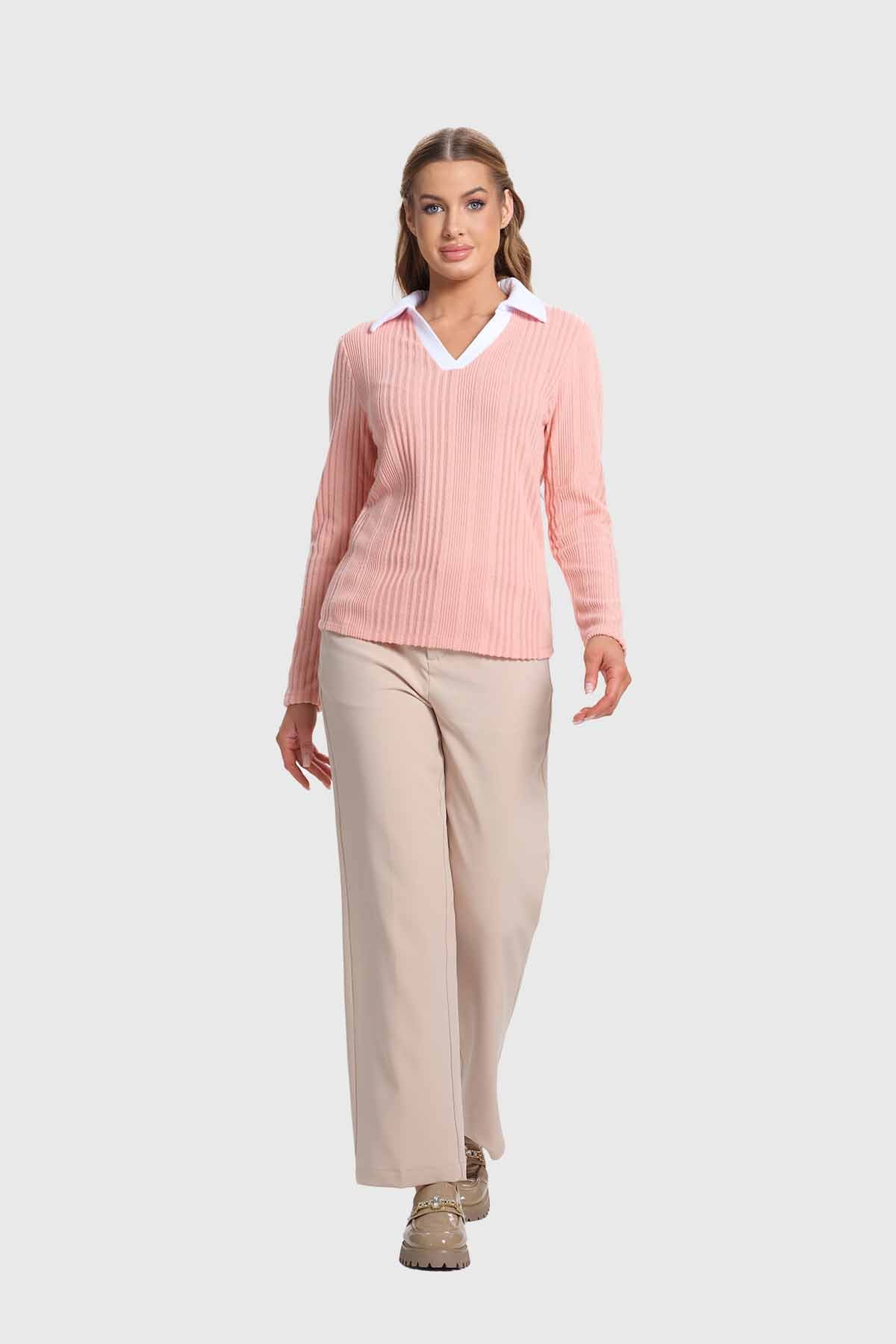 Polera Mujer Camman Rib Rosado - Image 4