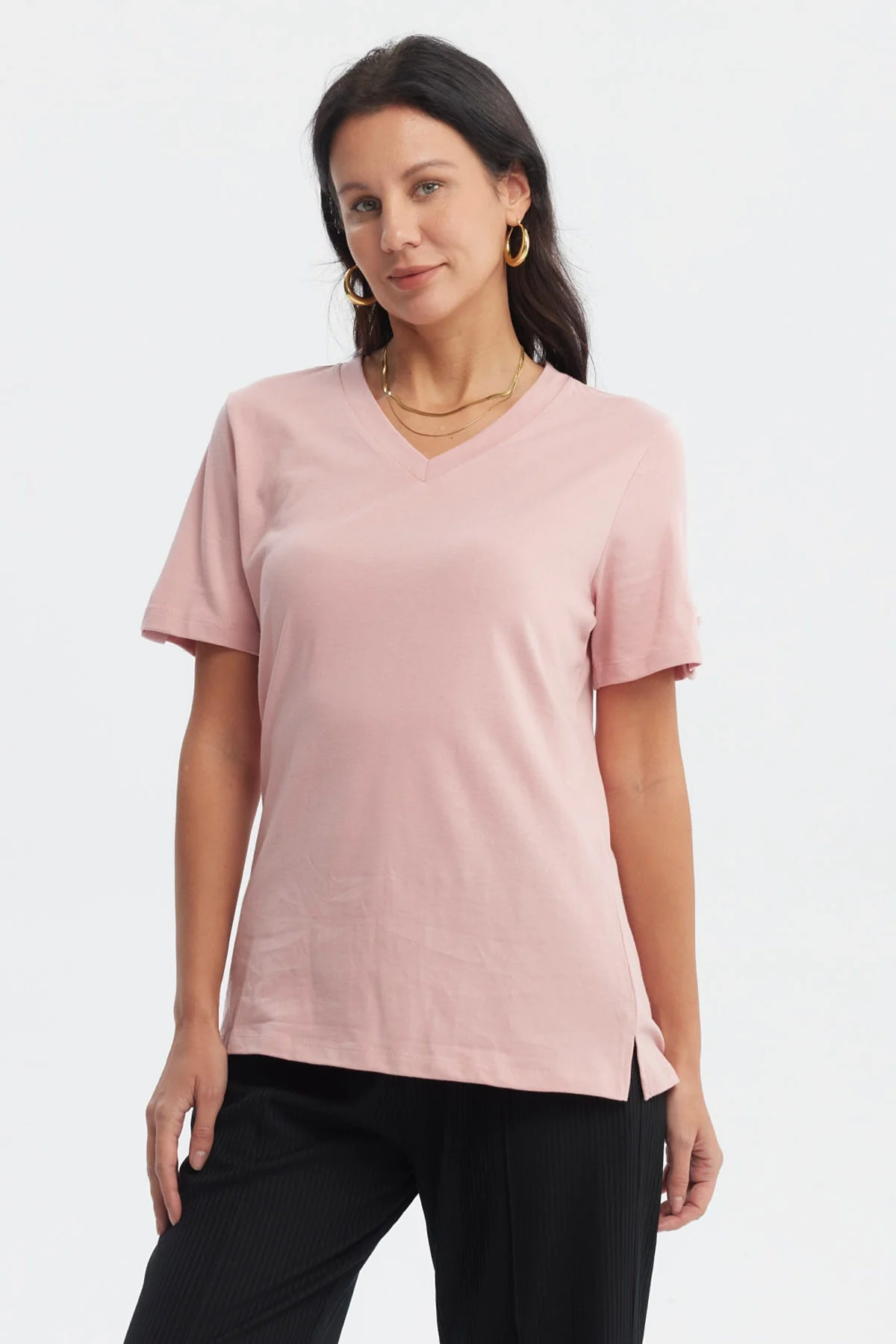 Polera Mujer Casual Palo Rosa - Image 2