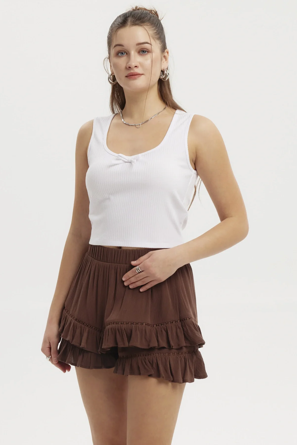 Polera Mujer Con Lazo Blanco - Image 2