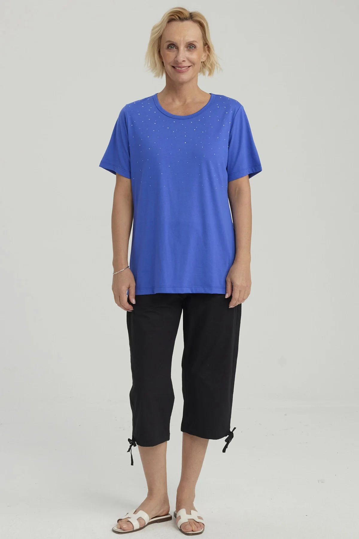 Polera Mujer Con Tachas Azulino - Image 4