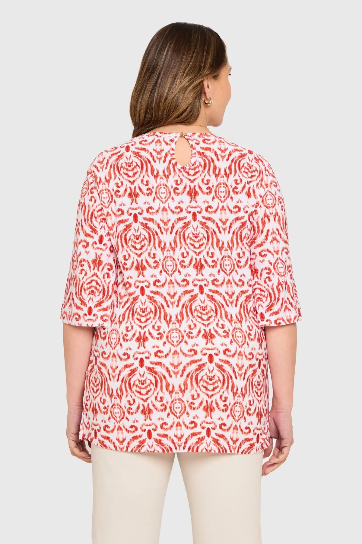 Polera Mujer Corte En Hombros Crudo - Image 3
