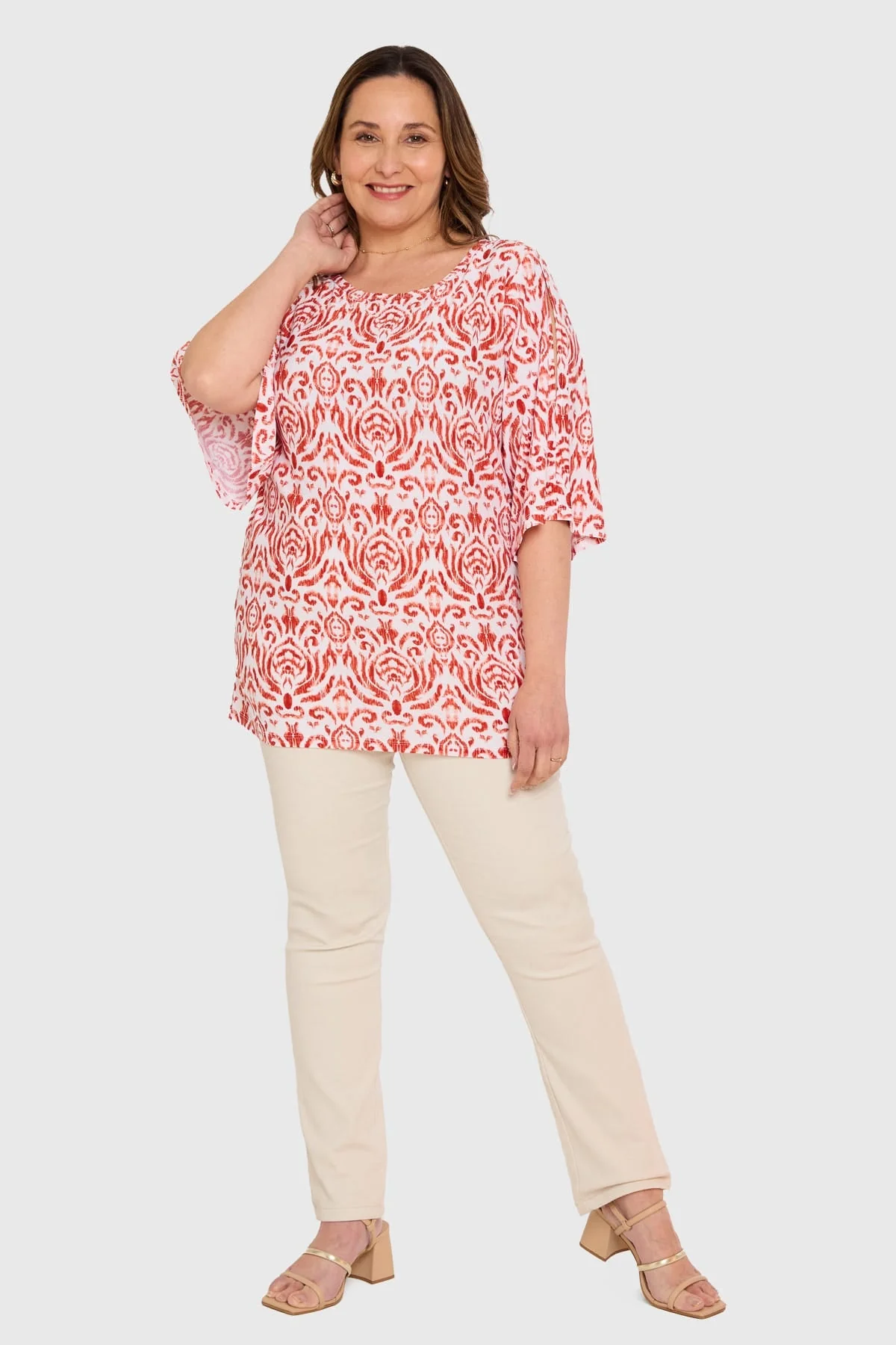 Polera Mujer Corte En Hombros Crudo - Image 4