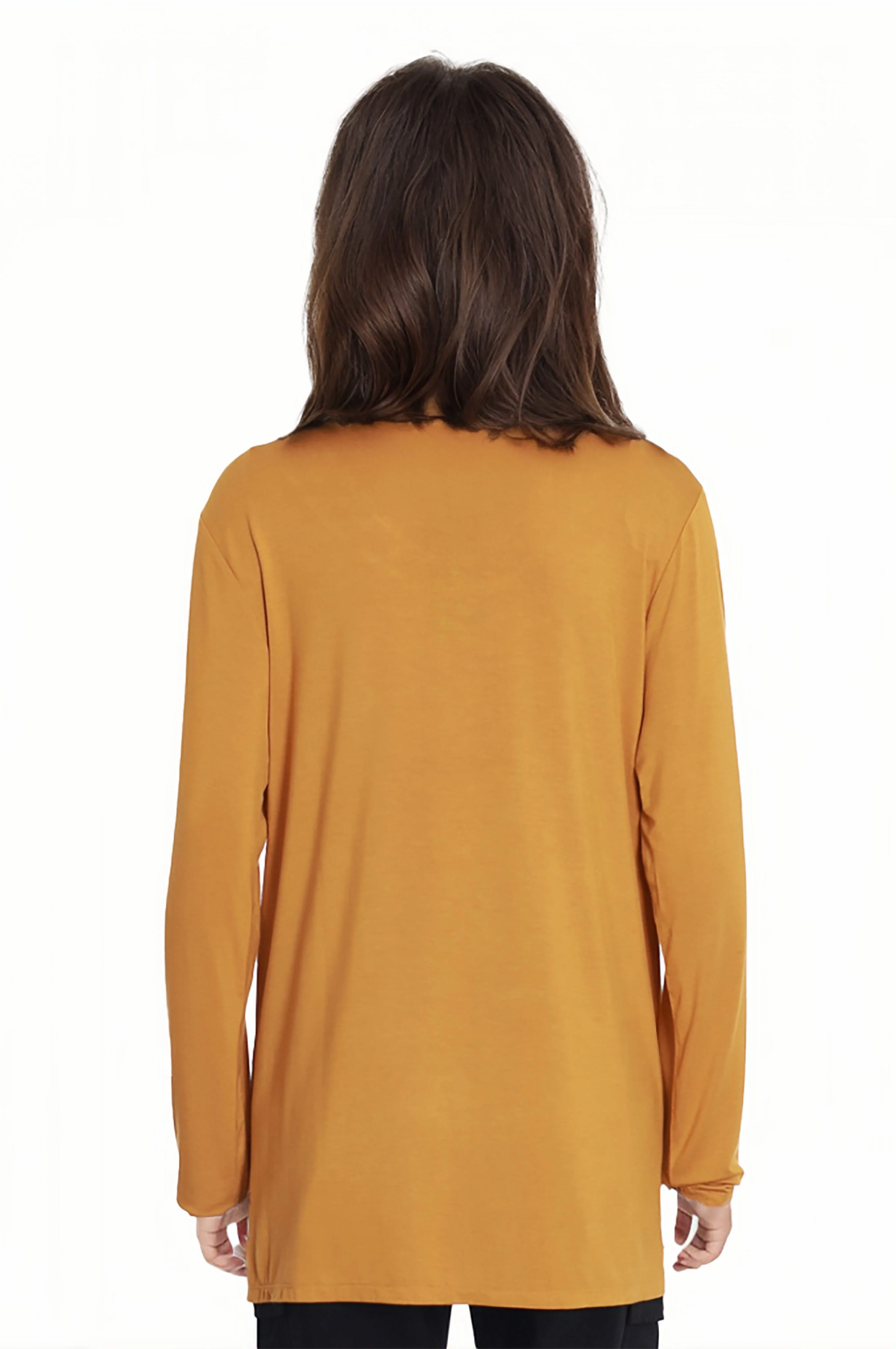 Polera Mujer Cuello Cruzado Mostaza - Image 2