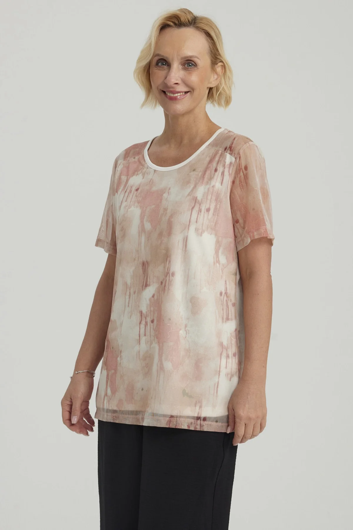 Polera Mujer Detalle Folia Palo Rosa - Image 2