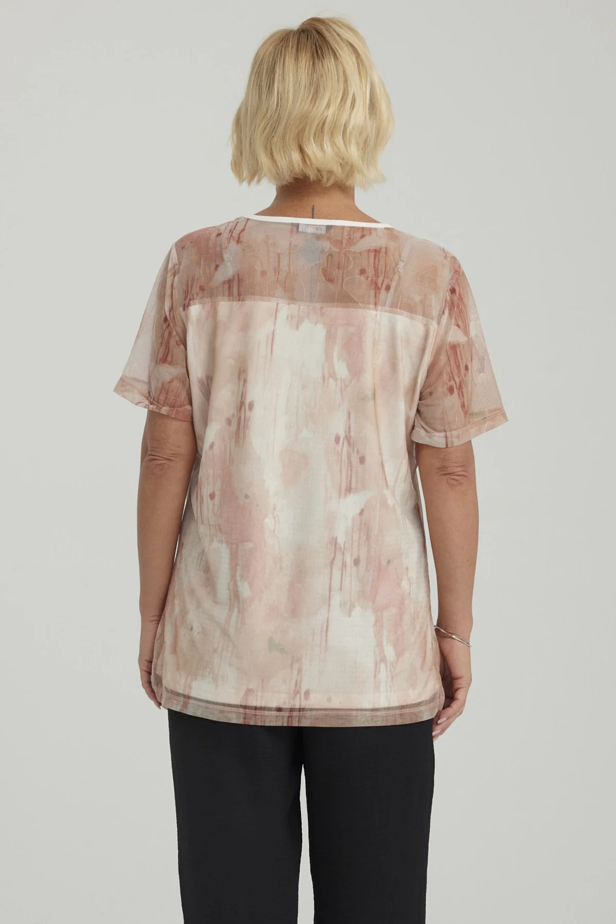 Polera Mujer Detalle Folia Palo Rosa - Image 3