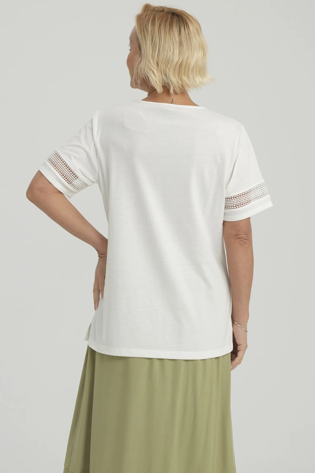 Polera Mujer Detalle Macramé Crudo - Image 3
