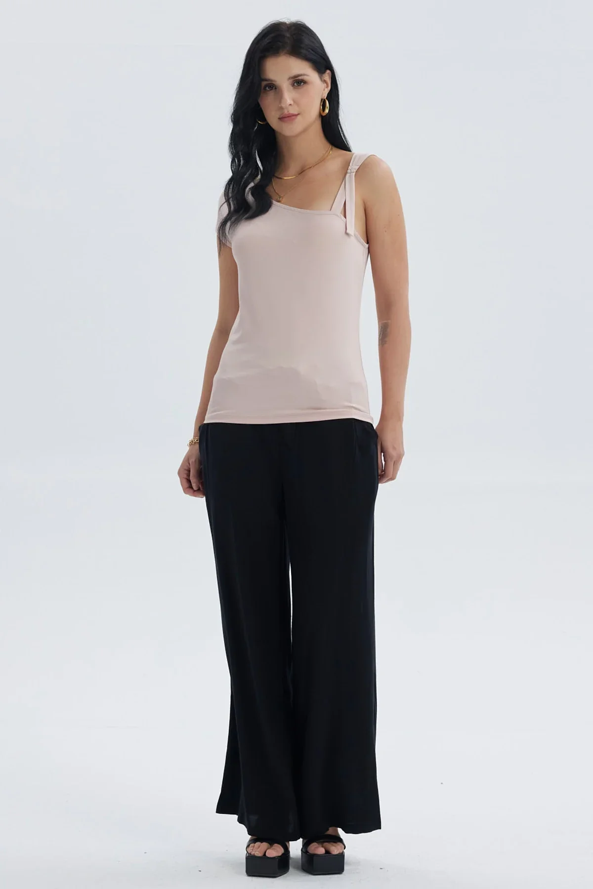 Polera Mujer Escote Asimétrico Palo Rosa - Image 4