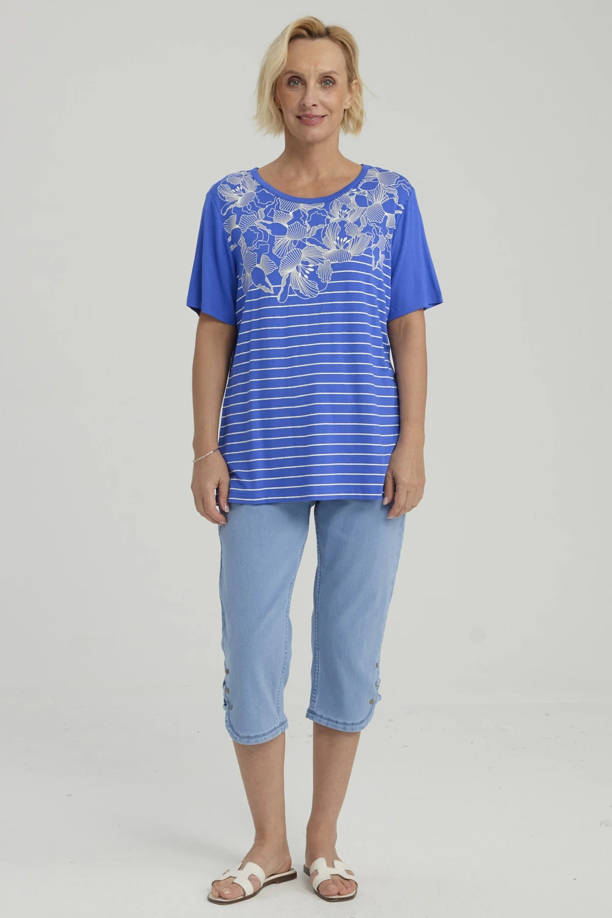 Polera Mujer Estampada Azulino - Image 4