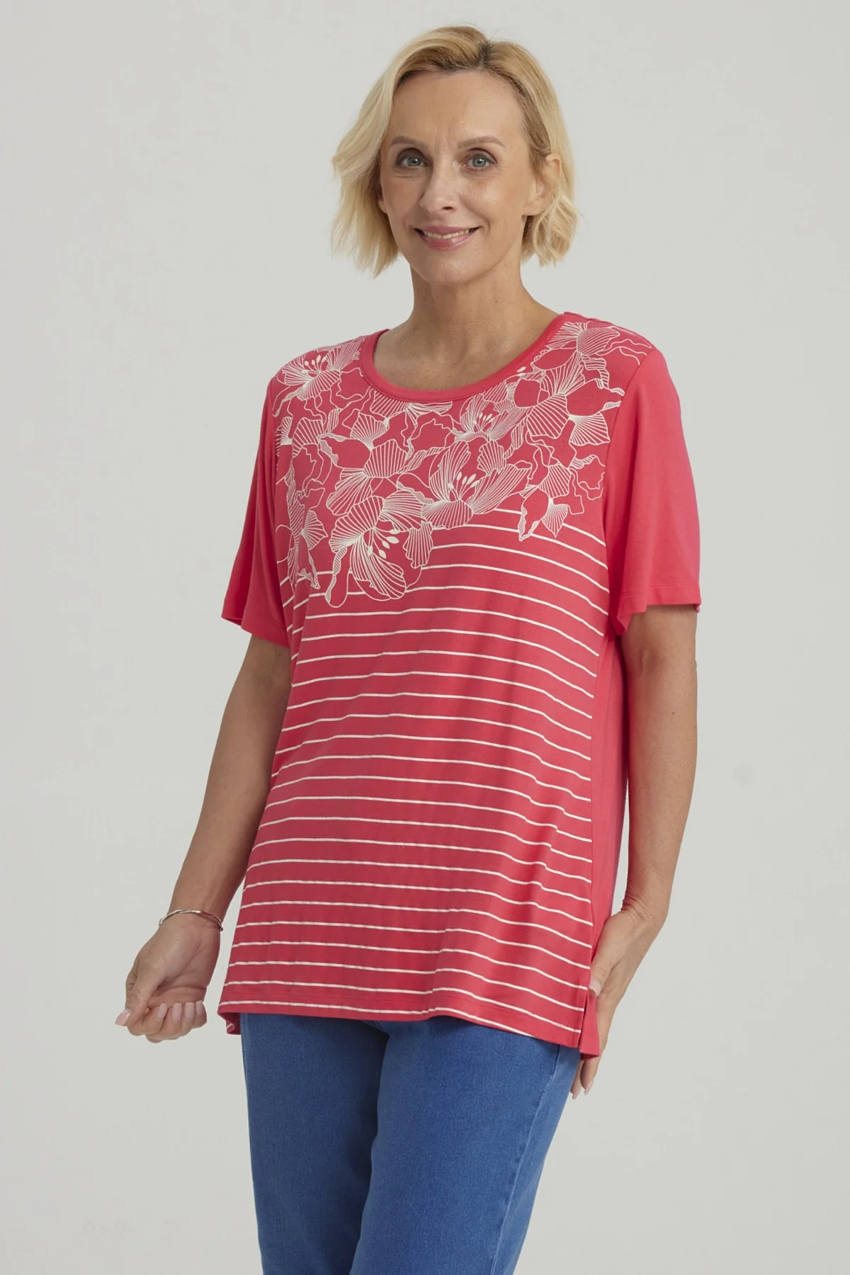Polera Mujer Estampada Fucsia - Image 2