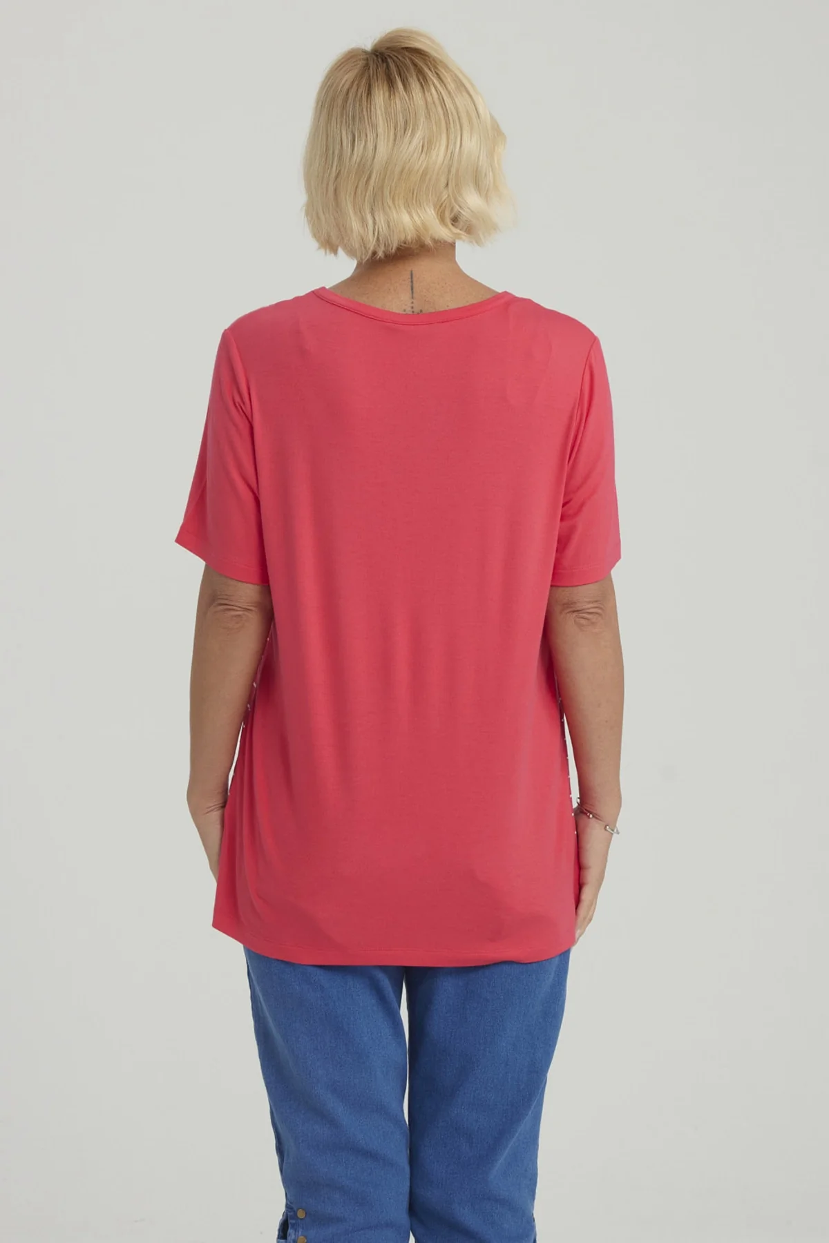 Polera Mujer Estampada Fucsia - Image 3