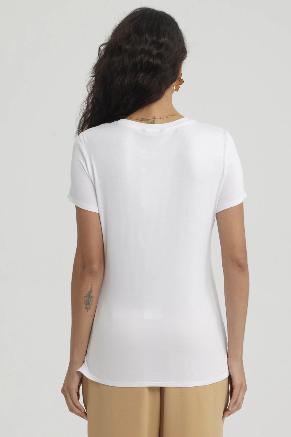 Polera Mujer Estampado Blanco - Image 3