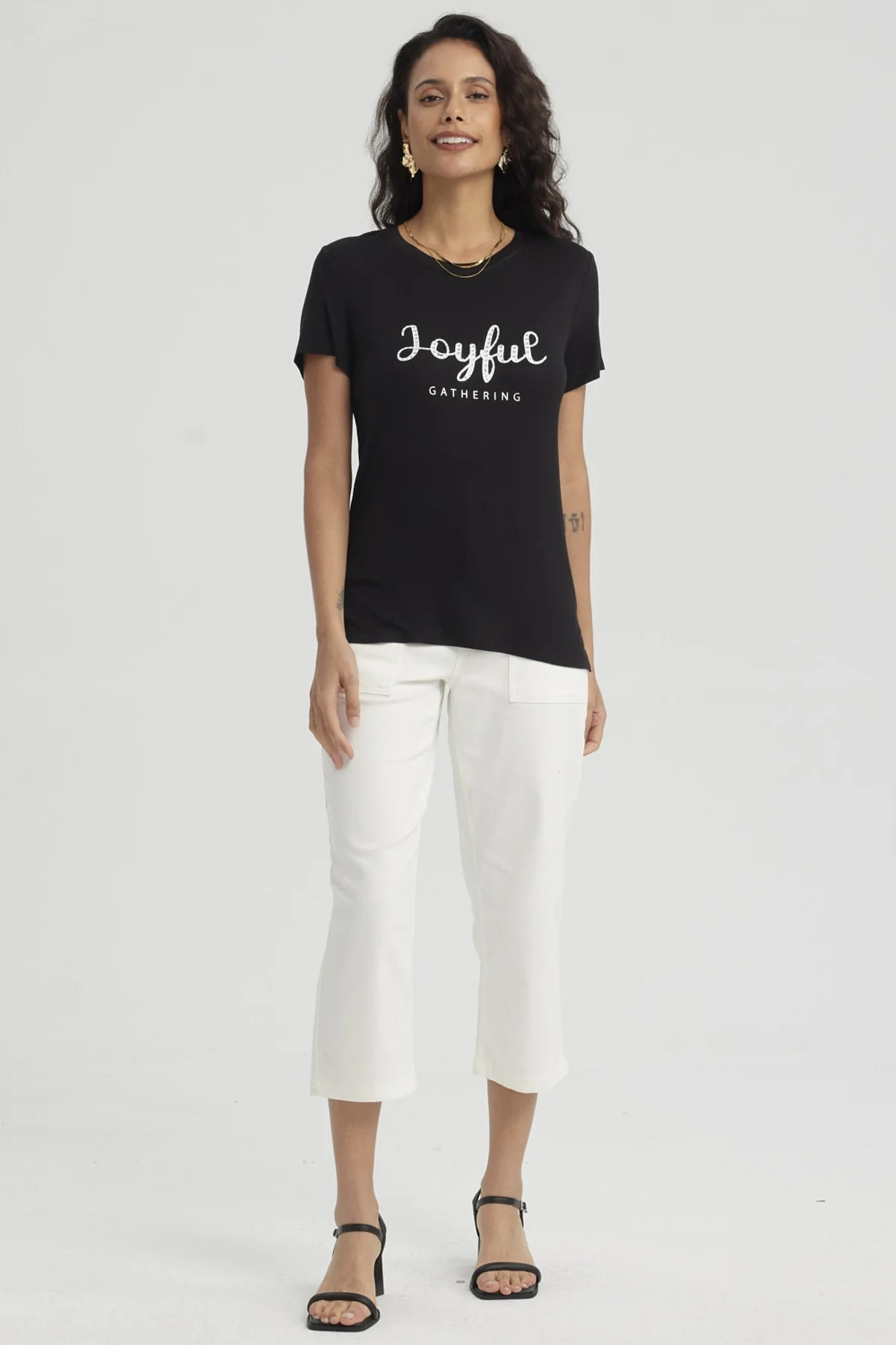 Polera Mujer Estampado Negro - Image 4