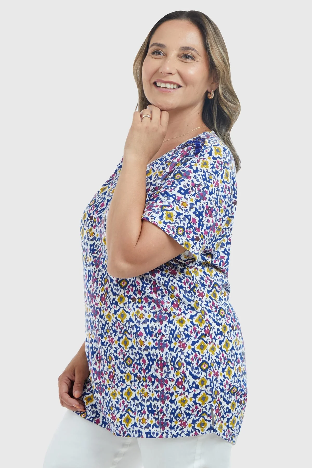 Polera Mujer Print Morado - Image 2