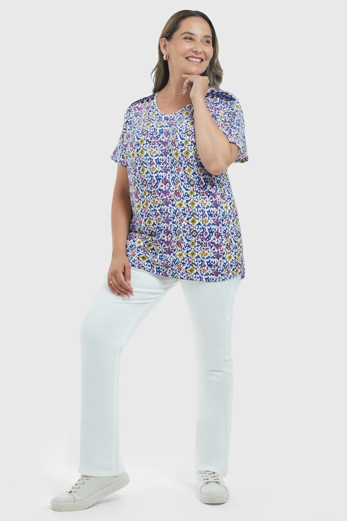 Polera Mujer Print Morado - Image 4