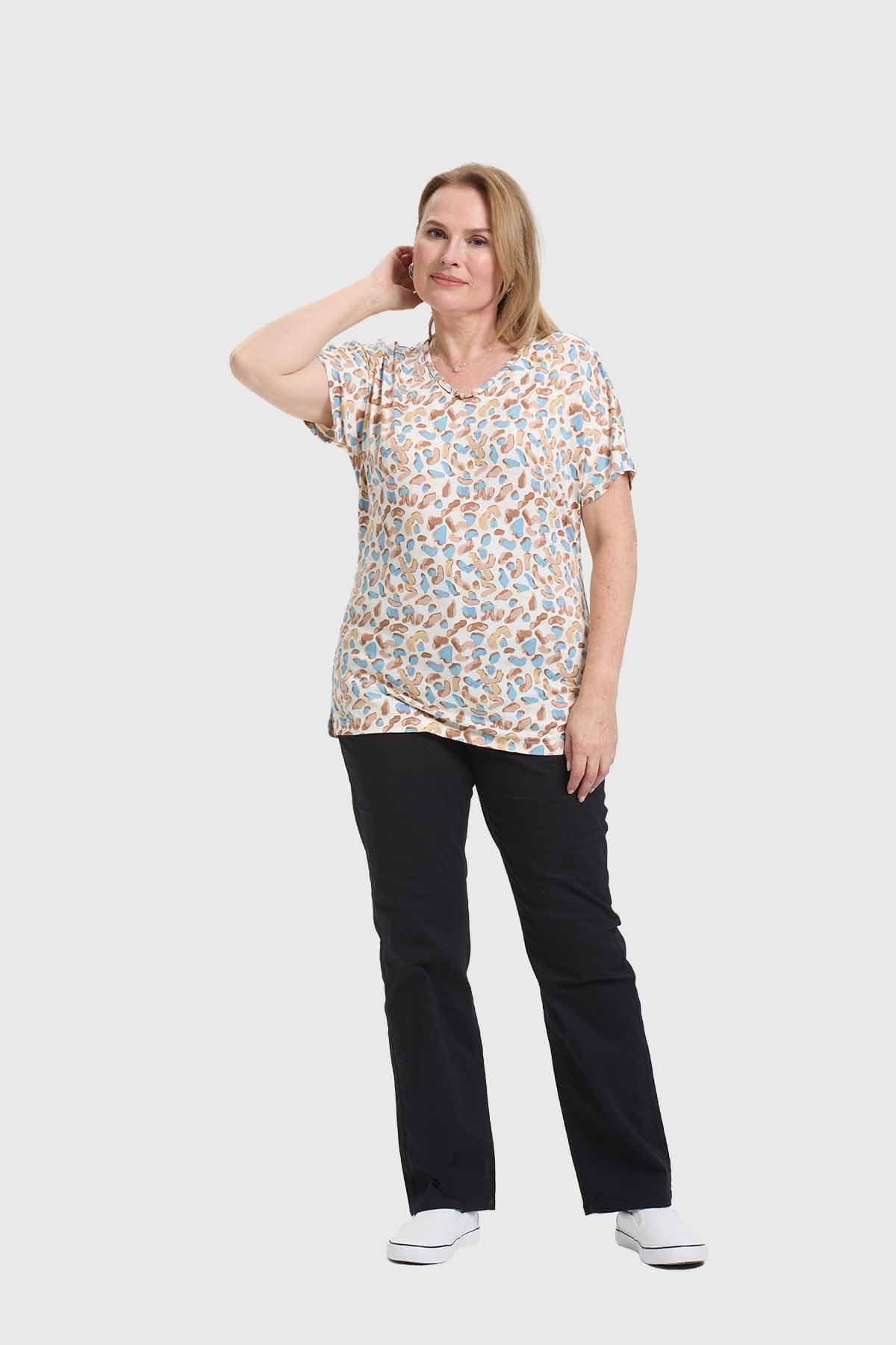 Polera Mujer Beige - Image 4