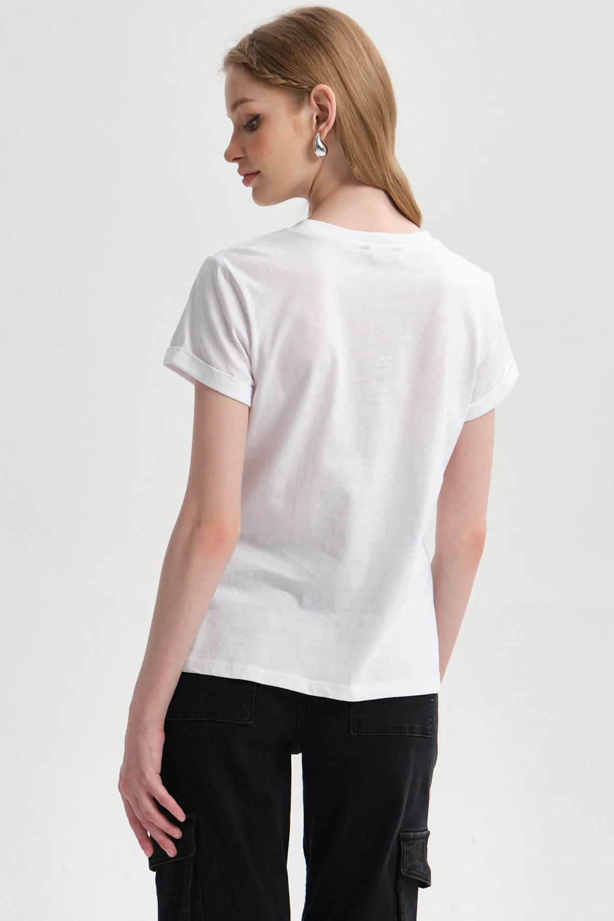 Polera Mujer Gráfica Roll Up Blanco - Image 3
