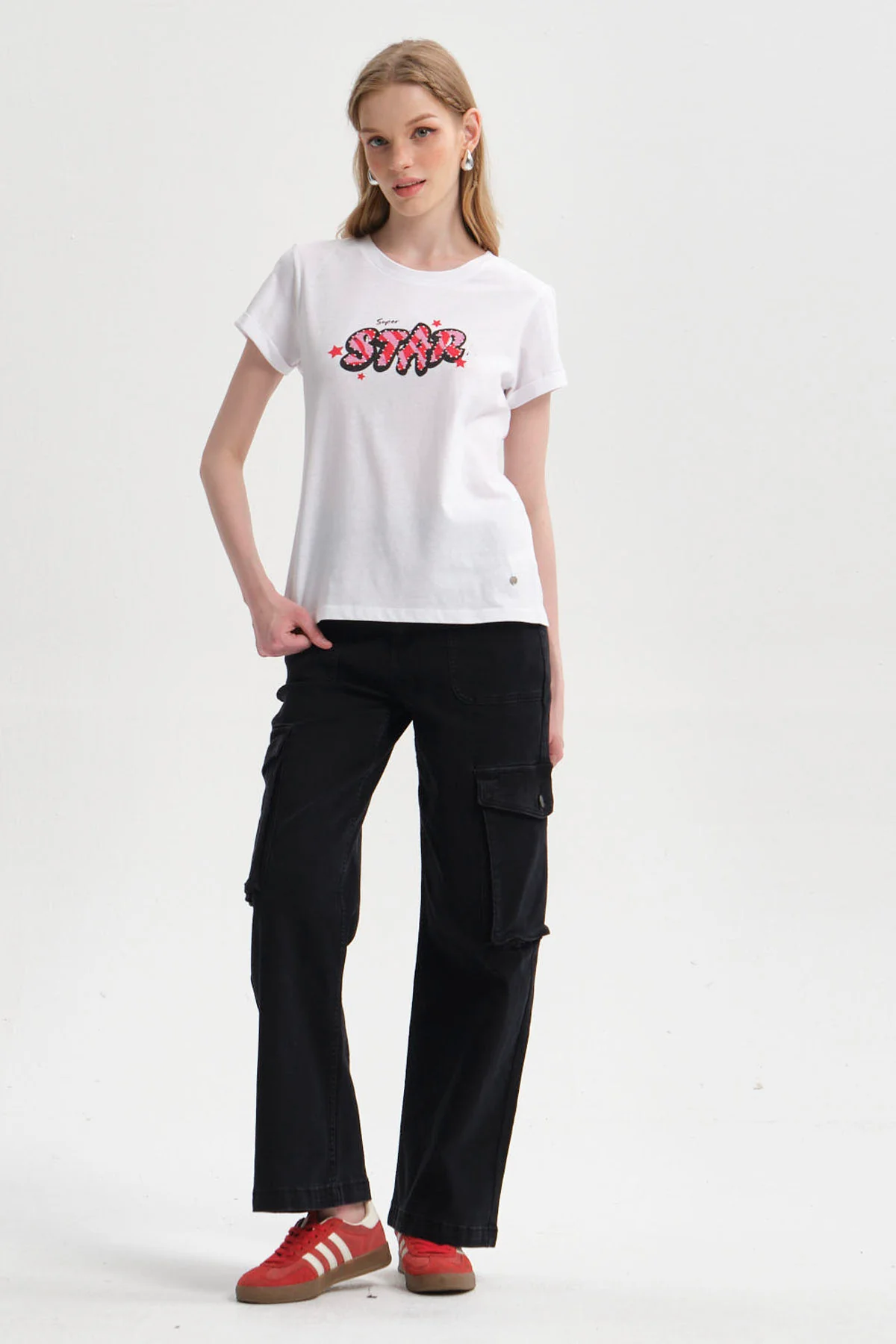 Polera Mujer Gráfica Roll Up Blanco - Image 4